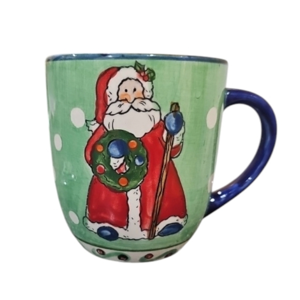 Libbey Christmas Holiday Santa 14 oz Mug Colorful LIE16 Collection Replacement